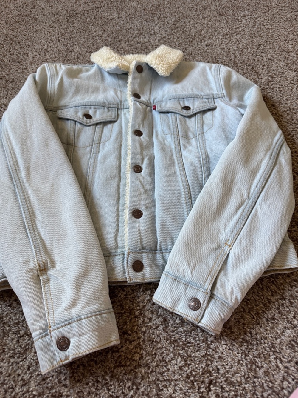 LEVI'S SHERPA LINED DENIM JACKET